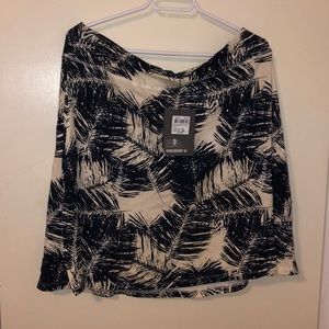 Blue and white skirt